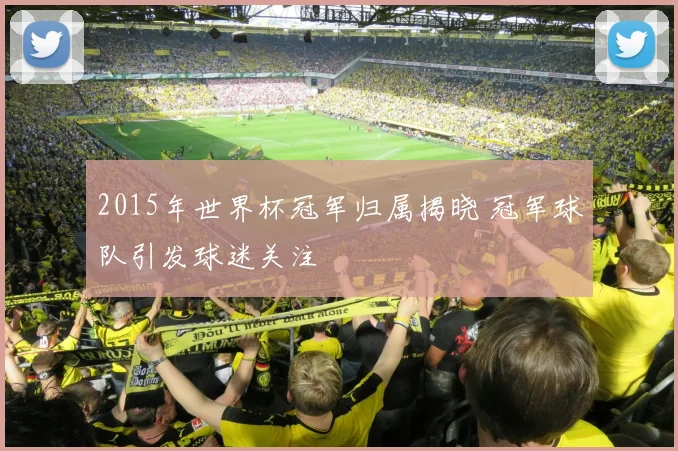 2015年世界杯冠军归属揭晓 冠军球队引发球迷关注